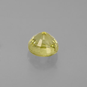 Granate grosularia amarillo natural de 0,60 ct, corte redondo, VS