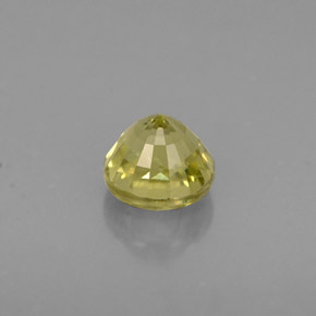 Granate grosularia amarillo natural de 0,75 ct, corte redondo, VS-SI