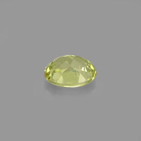 Granate grosularia verde natural de 0,91 ct, corte óvalo, VVS