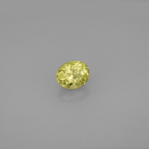 Granate grosularia verde natural de 0,64 ct, corte óvalo, VS-SI
