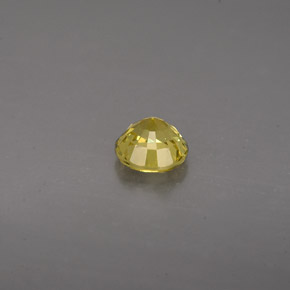 Granate grosularia amarillo natural de 0,61 ct, corte redondo, VS