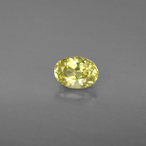 Granate grosularia verde natural de 0,71 ct, corte óvalo, VVS-VS