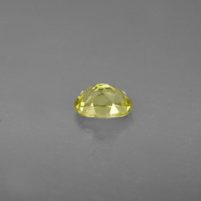 Granate grosularia verde natural de 0,71 ct, corte óvalo, VVS-VS