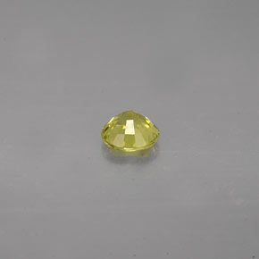 Granate grosularia verde natural de 0,49 ct, corte redondo, VVS