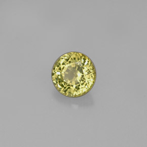 Granate grosularia verde natural de 0,62 ct, corte redondo, VVS-VS