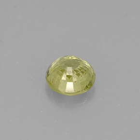 Granate grosularia verde natural de 0,40 ct, corte redondo, VS