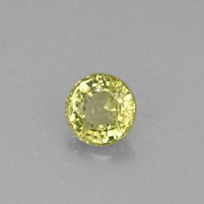 Granate grosularia verde natural de 0,37 ct, corte redondo, VS