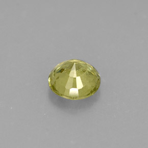 Granate grosularia verde natural de 0,37 ct, corte redondo, VS