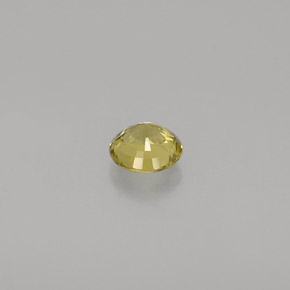 Granate grosularia verde natural de 0,37 ct, corte redondo, VVS-VS