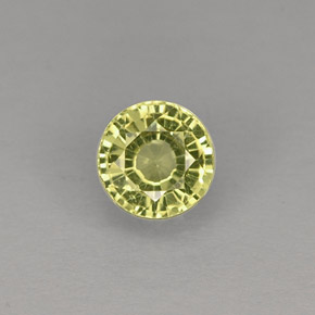 Granate grosularia verde natural de 0,49 ct, corte redondo, VVS-VS