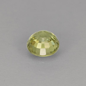 Granate grosularia verde natural de 0,49 ct, corte redondo, VVS-VS