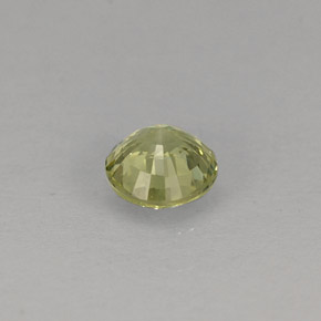 Granate grosularia verde natural de 0,35 ct, corte redondo, VVS-VS