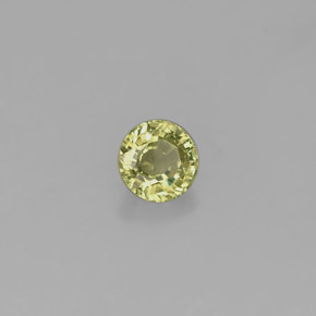 Granate grosularia verde natural de 0,46 ct, corte redondo, VS