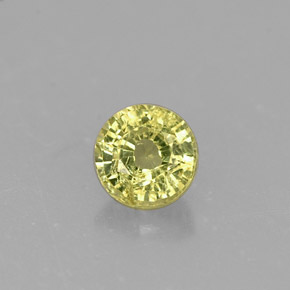 Granate grosularia verde natural de 0,46 ct, corte redondo, VS-SI