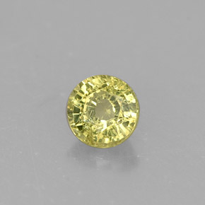 Granate grosularia verde natural de 0,46 ct, corte redondo, VS-SI