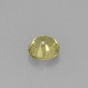 Granate grosularia verde natural de 0,46 ct, corte redondo, VS-SI