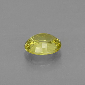 Granate grosularia amarillo natural de 0,53 ct, corte óvalo, VS