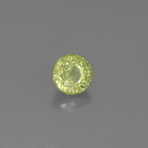 Granate grosularia verde natural de 0,55 ct, corte redondo, VS