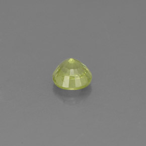 Granate grosularia verde natural de 0,55 ct, corte redondo, VS