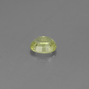 Granate grosularia verde natural de 0,52 ct, corte óvalo, VS