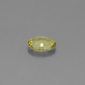 Granate grosularia verde natural de 0,45 ct, corte óvalo, VVS-VS