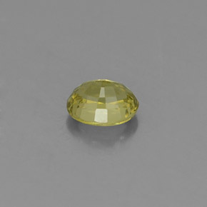 Granate grosularia verde natural de 0,47 ct, corte óvalo, VS