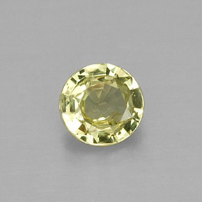 Granate grosularia verde natural de 0,29 ct, corte redondo, VVS-VS