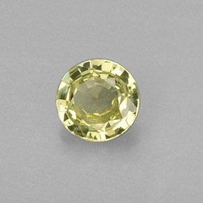 Granate grosularia verde natural de 0,29 ct, corte redondo, VVS-VS