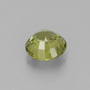 Granate grosularia verde natural de 0,47 ct, corte redondo, VS