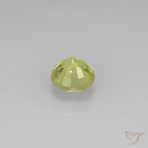 Granate grosularita Amarillo medio natural de 0.71 ct, Redondo, VS
