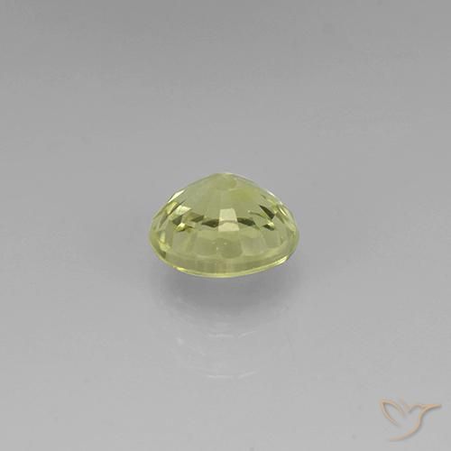 Granate grosularita Amarillo claro natural de 0.72 ct, Redondo, VS
