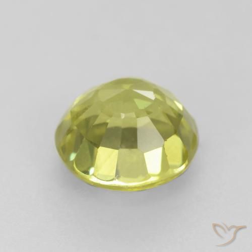 Granate grosularita Amarillo medio natural de 0.70 ct, Redondo, VS