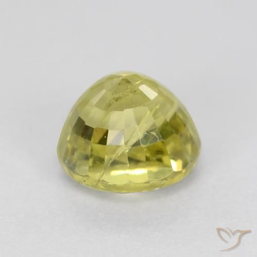 Granate grosularita Amarillo medio natural de 0.70 ct, Redondo, VS