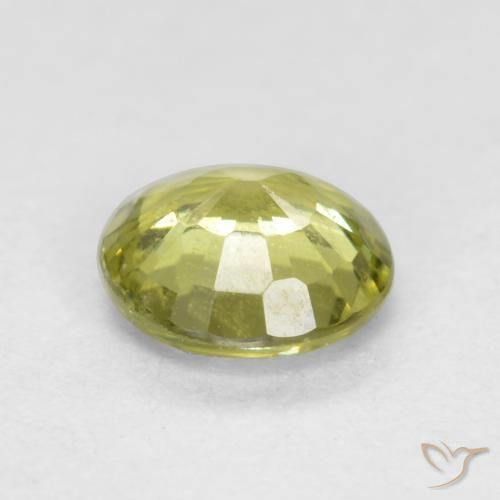 Granate grosularita Amarillo claro natural de 0.43 ct, Redondo, VS