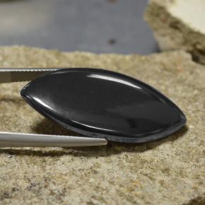 Hematites Gris oscuro natural de 44.75 ct, Marquesa, Opaco