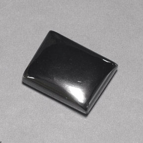 Hematita gris natural de 30,02 ct, baguette, opaco