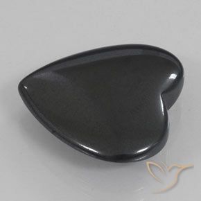 Hematites Verde medio natural de 22.84 ct, Corazón, Opaco