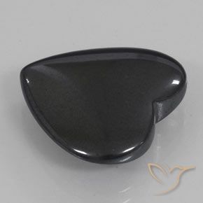Hematites Gris oscuro natural de 22.86 ct, Corazón, Opaco