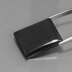 Hematites Gris negro natural de 35.61 ct, Corte Baguette, Opaco