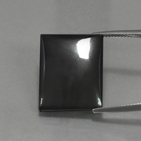 Hematites Gris negro natural de 29.56 ct, Corte Baguette, Opaco