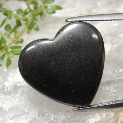 23.48ct Natural Gris oscuro Hematites, Corazón, Opaco