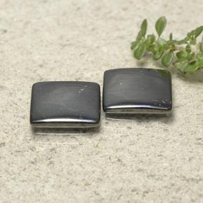 Gemas de hematita gris natural de 9,57 ct, cuadrado, opaco