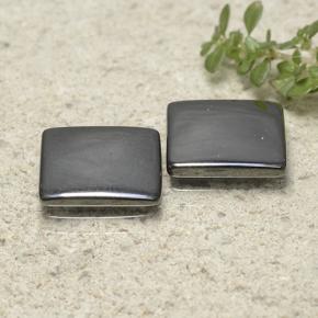 Gemas de hematita gris natural de 9,64 ct, cuadrado, opaco