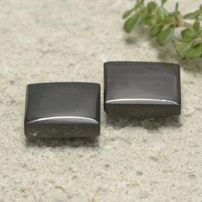 Gemas de hematita gris natural de 6,62 ct, cuadrado, opaco