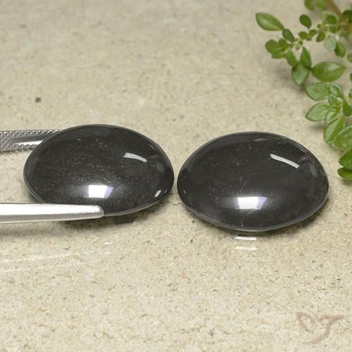 Gemas de Hematites Gris plateado natural de 79.32 ct, Redondo, Opaco