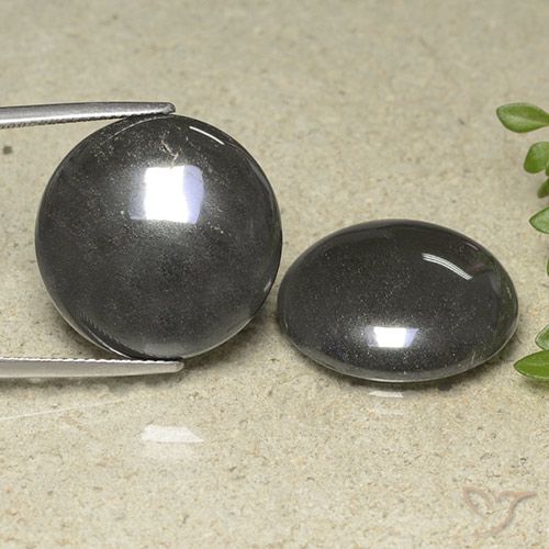 65.25ctw Natural Gris oscuro Hematites, Redondo, Opaco