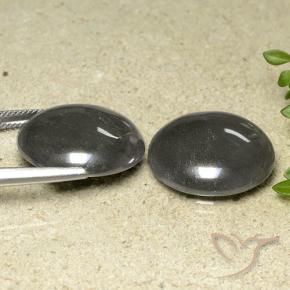 Gemas de Hematites Gris oscuro natural de 65.25 ct, Redondo, Opaco