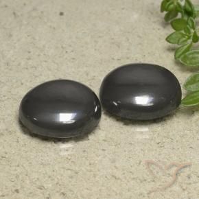 Gemas de Hematites Gris oscuro natural de 40.08 ct, Redondo, Opaco