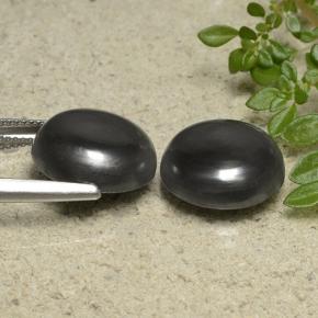Gemas de Hematites Gris negro natural de 32.54 ct, Corte Redondo, Opaco