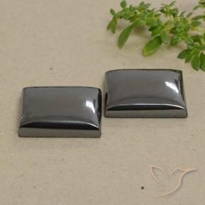 Gemas de Hematites Verde medio natural de 56.06 ct, Corte Baguette, Opaco